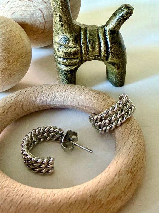 Mini-créoles ELISE Argent