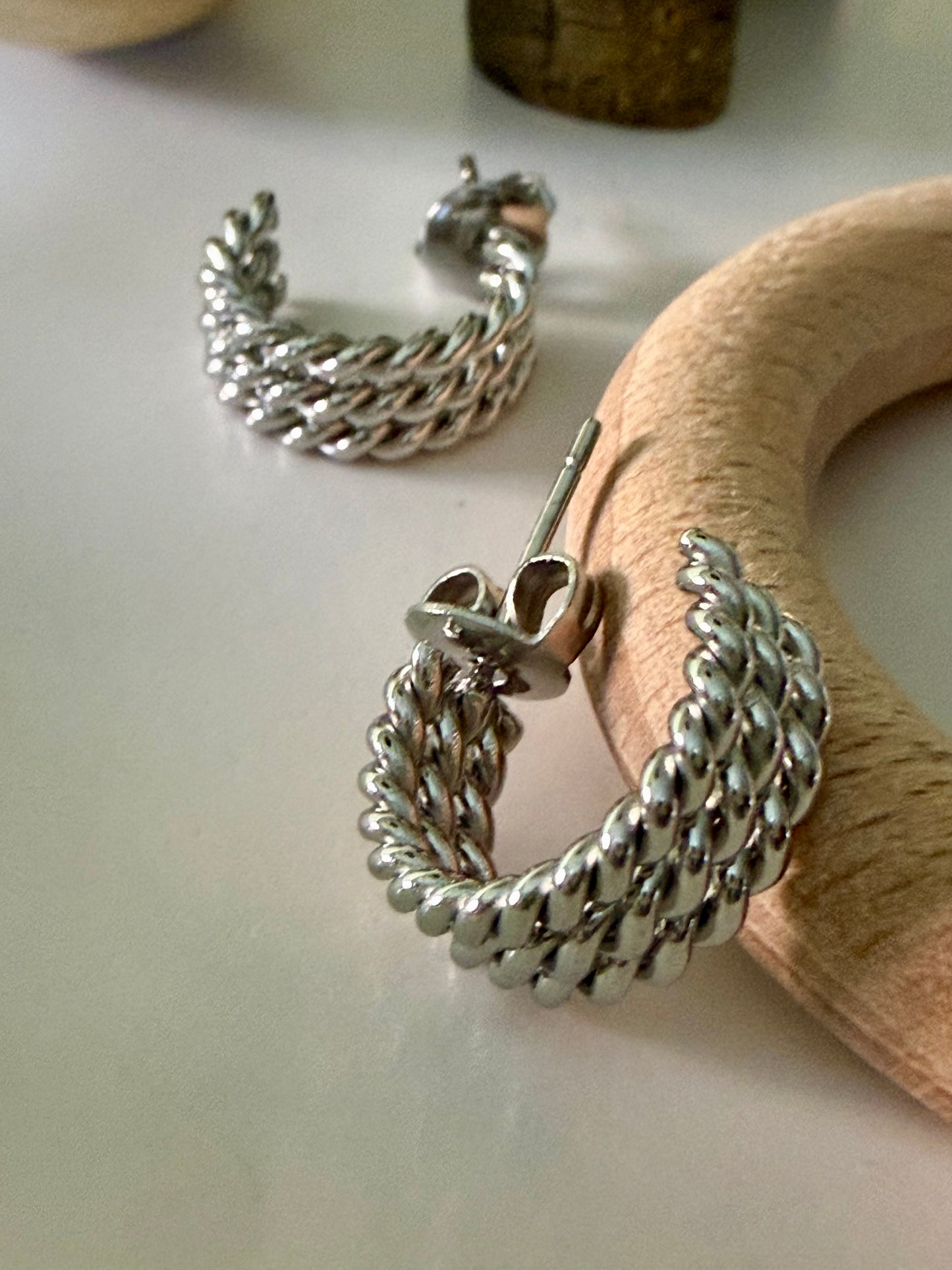 Mini-créoles ELISE Argent