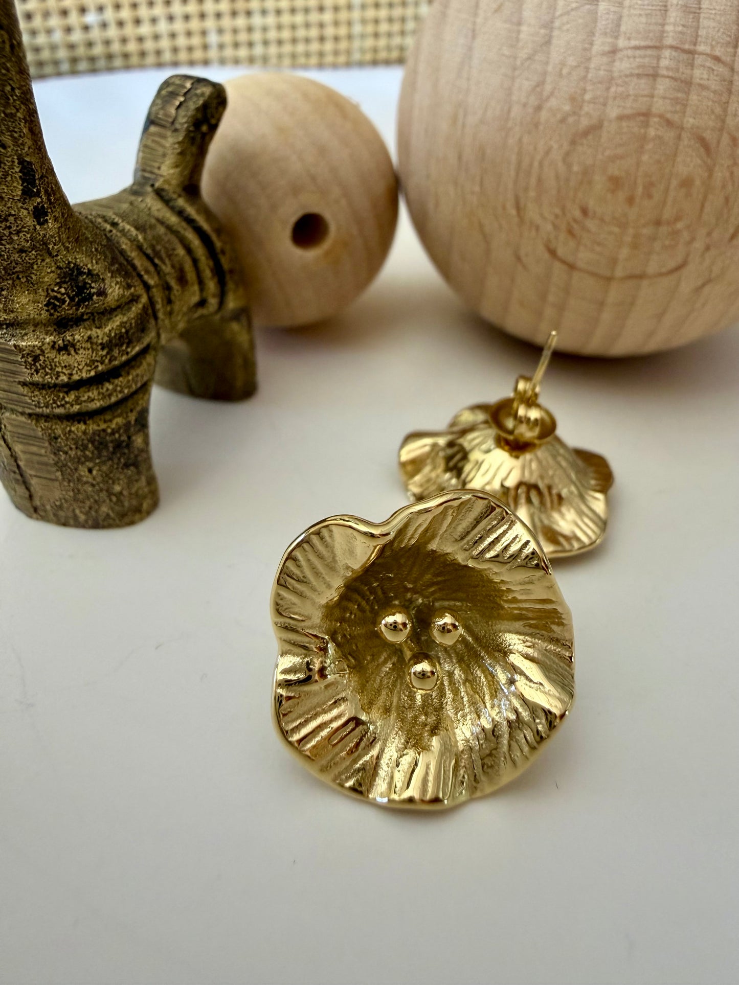 Boucles SOLENE Doré