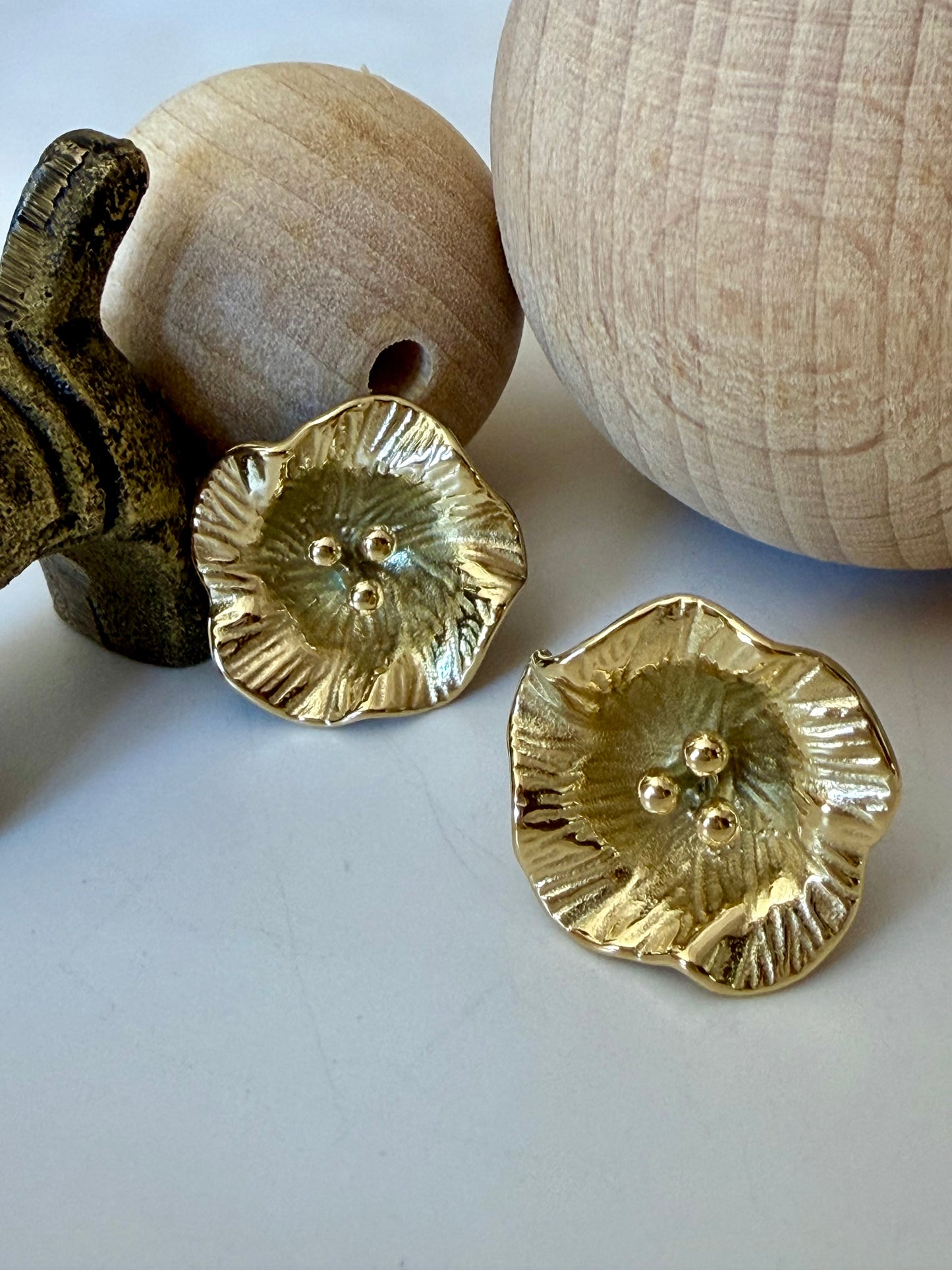 Boucles SOLENE Doré